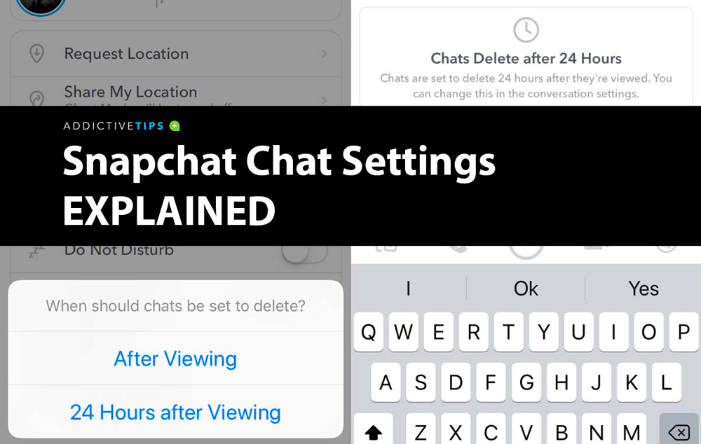 Snapchat chat settings, how to save messages on Snapchat