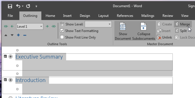 ms word 2016 merge doc