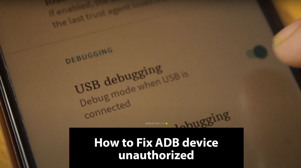 How to fix adb device unauthorized
