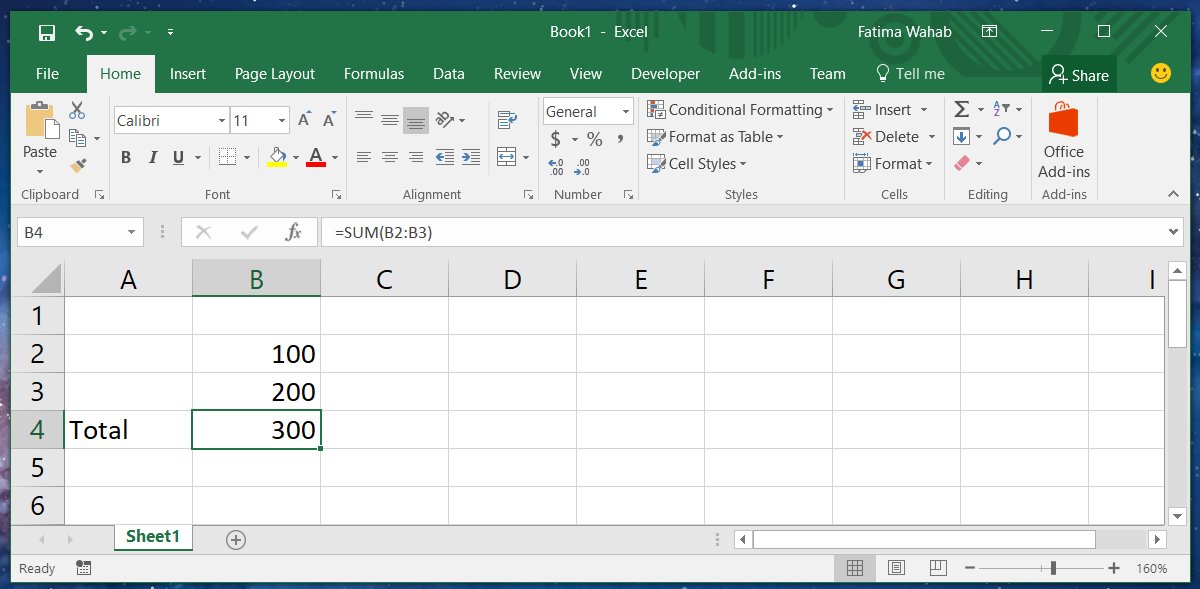 Excel Lock Selected Cells Formula