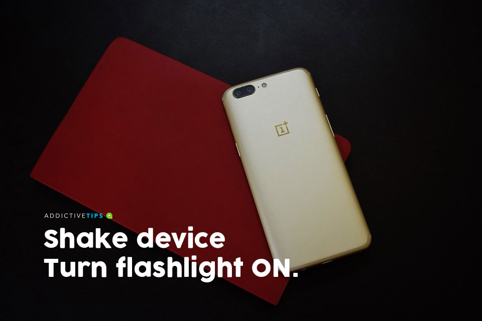 Shake to turn on flashlight (Android)