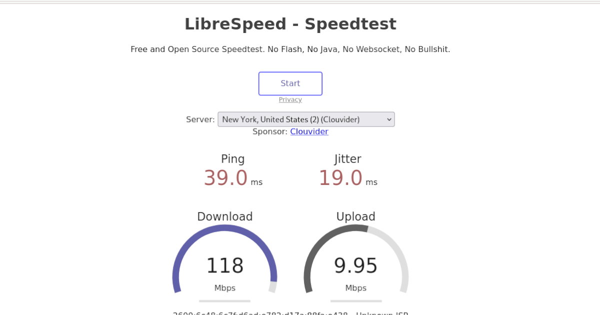 internet network speed ubuntu