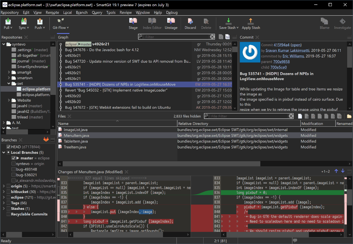 SmartGit on Linux