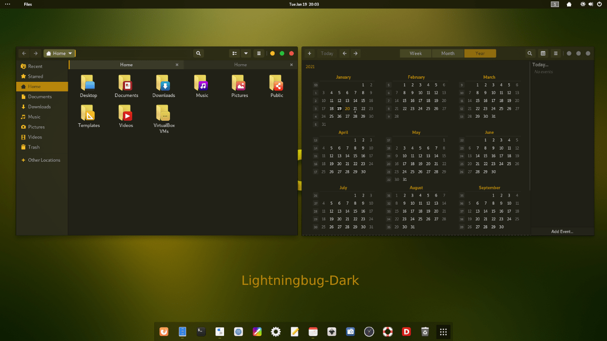 LightningBug GTK theme on Linux