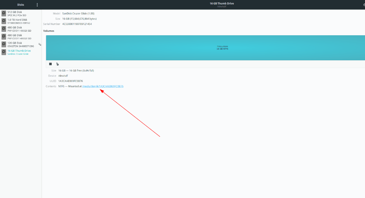 mount USB in Ubuntu Linux